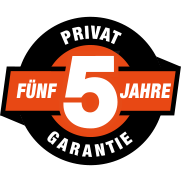 5 Jahre Garantie